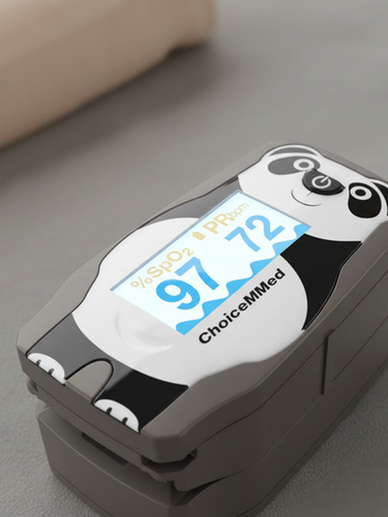 Oxímetro De Dedo Choicemmed Md300c55 Oled Niños Lectura Multidireccional Negro/blanco 9
