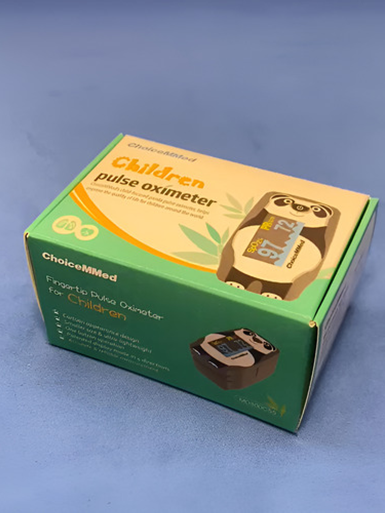 Oxímetro De Dedo Choicemmed Md300c55 Oled Niños Lectura Multidireccional Negro/blanco 11