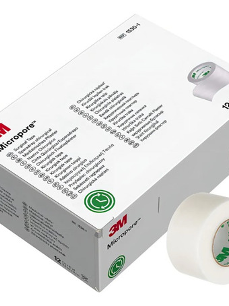 Micropore 3m 2,5cm X 9,1m Color Blanco 1530-1   1u. 1