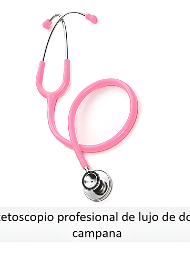 Fonendoscopio Doble Campana Rosado Estetoscopio 2