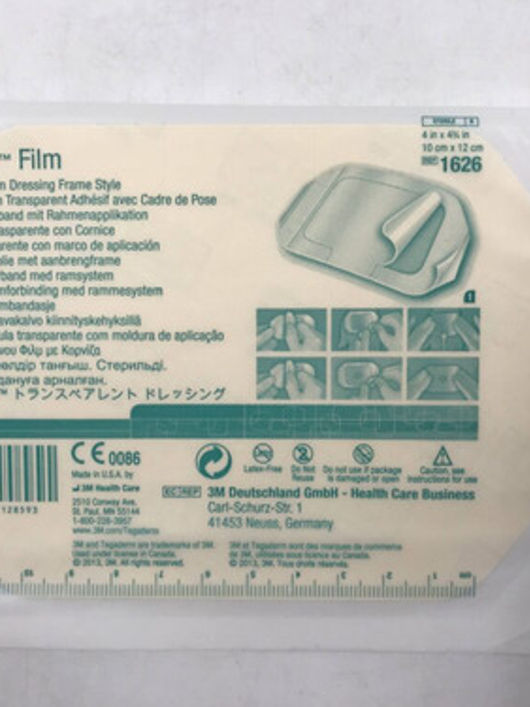 Tegaderm Film 3m 1626w Transparente  10x12 Cm Pack 10 Unids 3