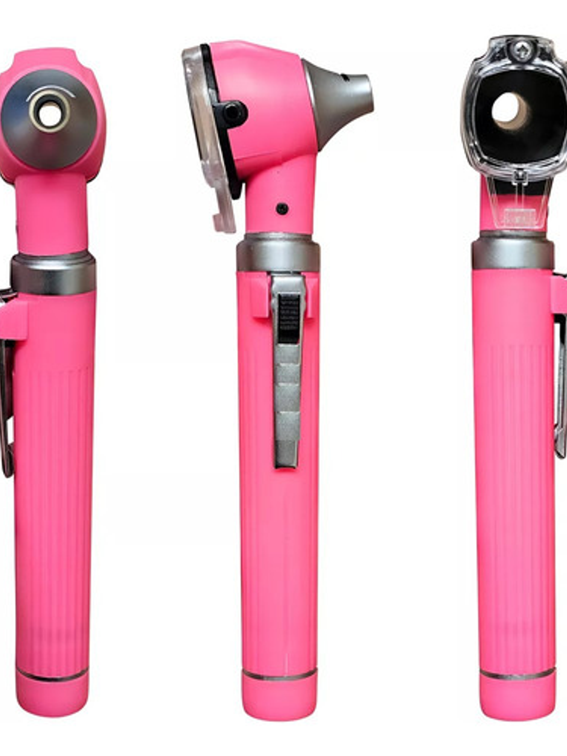 Otoscopio Led Optica + 10 Conos Medico Reflejo Examen Rosado 4