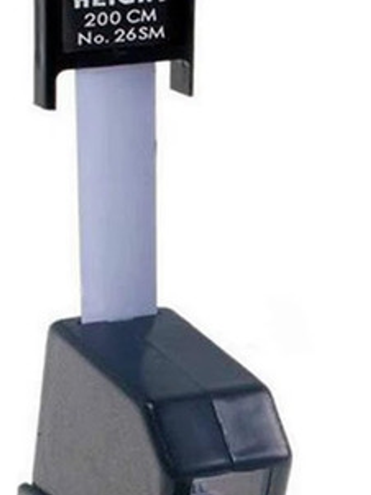 Tallímetro De Pared Negro /medidor Altura Estadiómetro 2 Mts 5