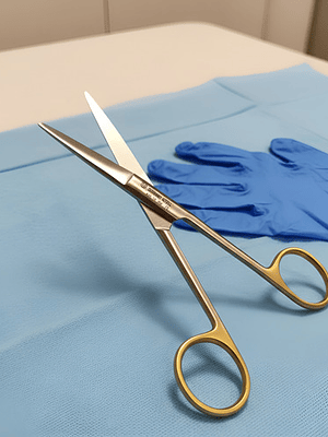 Tijera Aguda Quirurgica Recta 14cm Instrumental Quirurgico