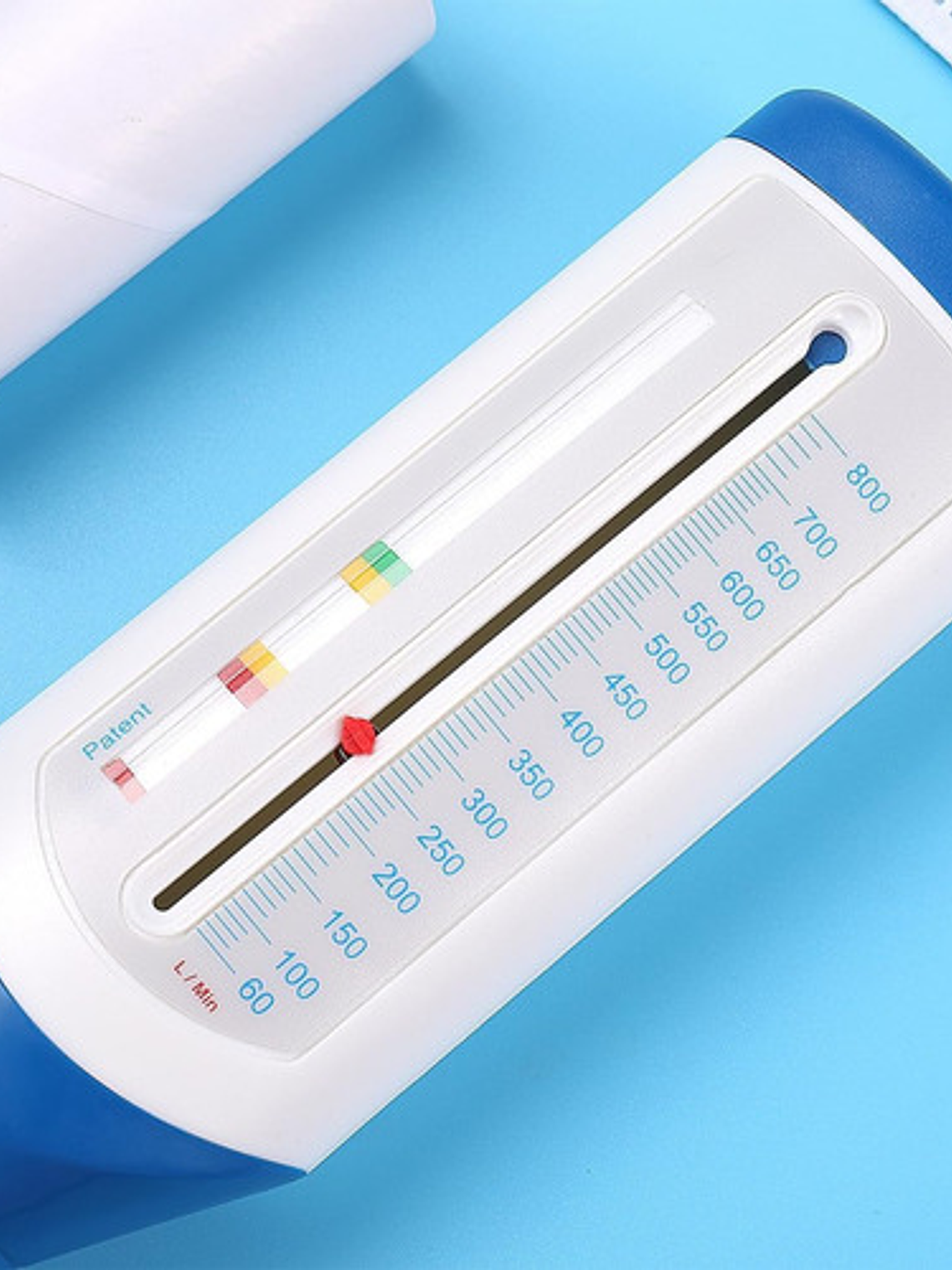 Flujómetro Tipo Mini Wright Control Asma Adulto 60-800 L/min 8