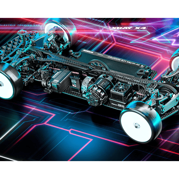 XRAY X4 2025 1/10 Electric AWD On-Road Touring Car Kit (Graphite) 3