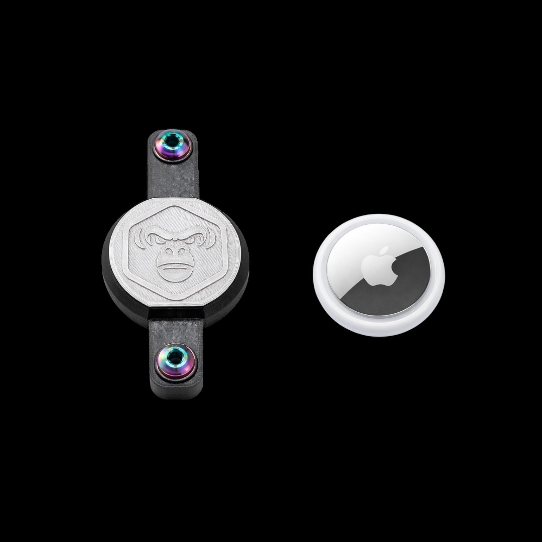 AIR TAG HOLDER/ CARBONO + PERNOS TITANIO 1