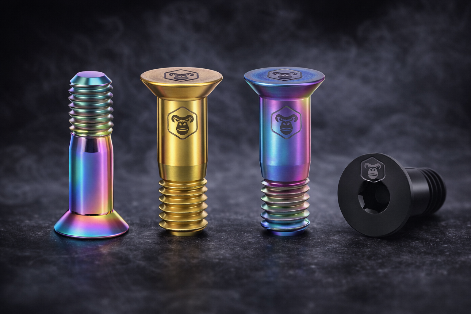 PACK -TORNILLERÍA ULTRALIVIANA EN TITANIO PARA ROLDANAS SHIMANO X 2un 2