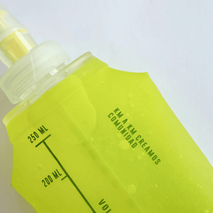 Botella Soft Flask Finisher 250cc Verde Limón 3