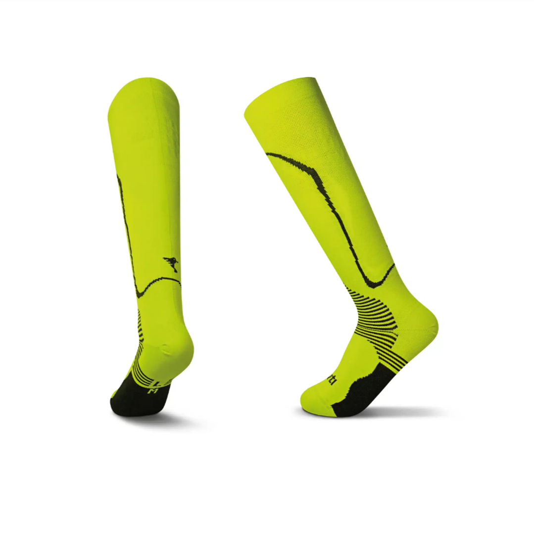 Calcetines Deportivos Compresores Amarillo Flúor Q'inti 1