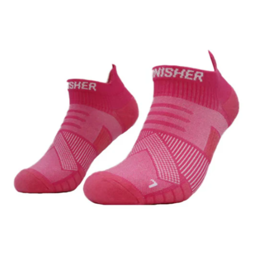 Calcetín de Running con Compresión Finisher Performance – Ankle Fucsia 1