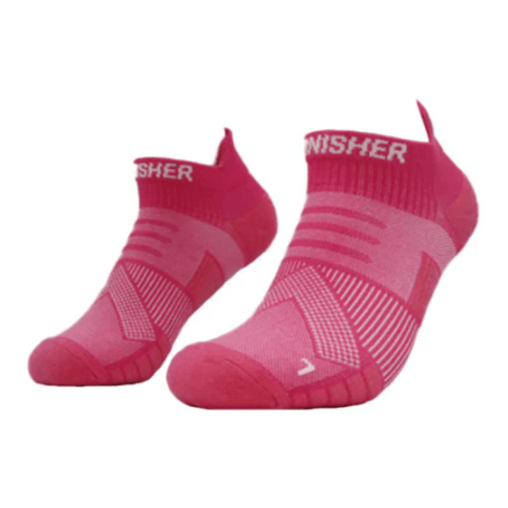 Calcetín de Running con Compresión Finisher Performance – Ankle Fucsia 1
