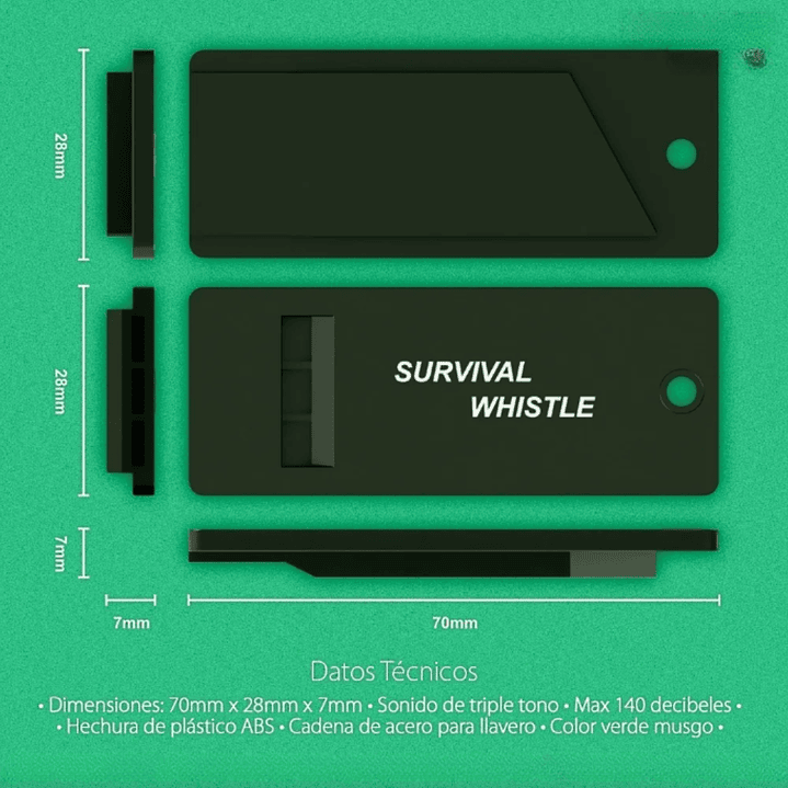 Silbato de Supervivencia de Tres Tonos 3