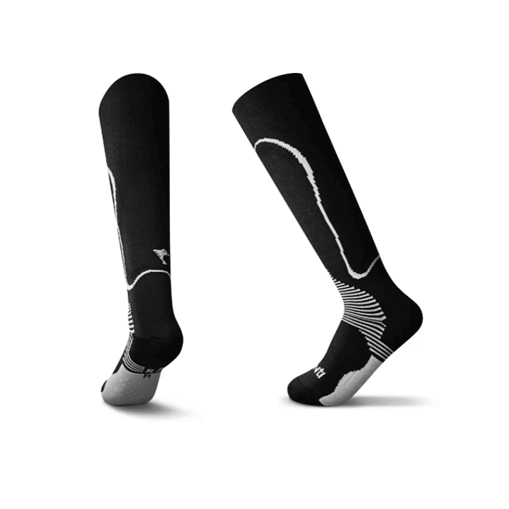 Calcetines Deportivos Compresores Negro Blanco Q'inti 1