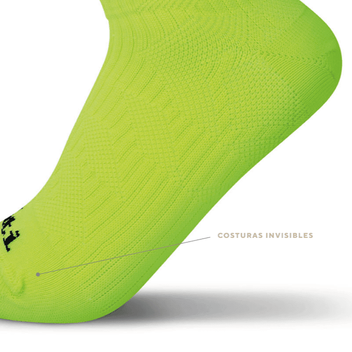 Calcetines Deportivos Cortos Verde Flúor Q'inti 3