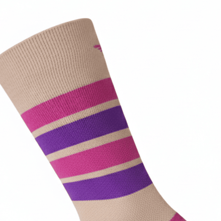 Calcetines Deportivos Qhispiy Rosados con Líneas Q'inti 2