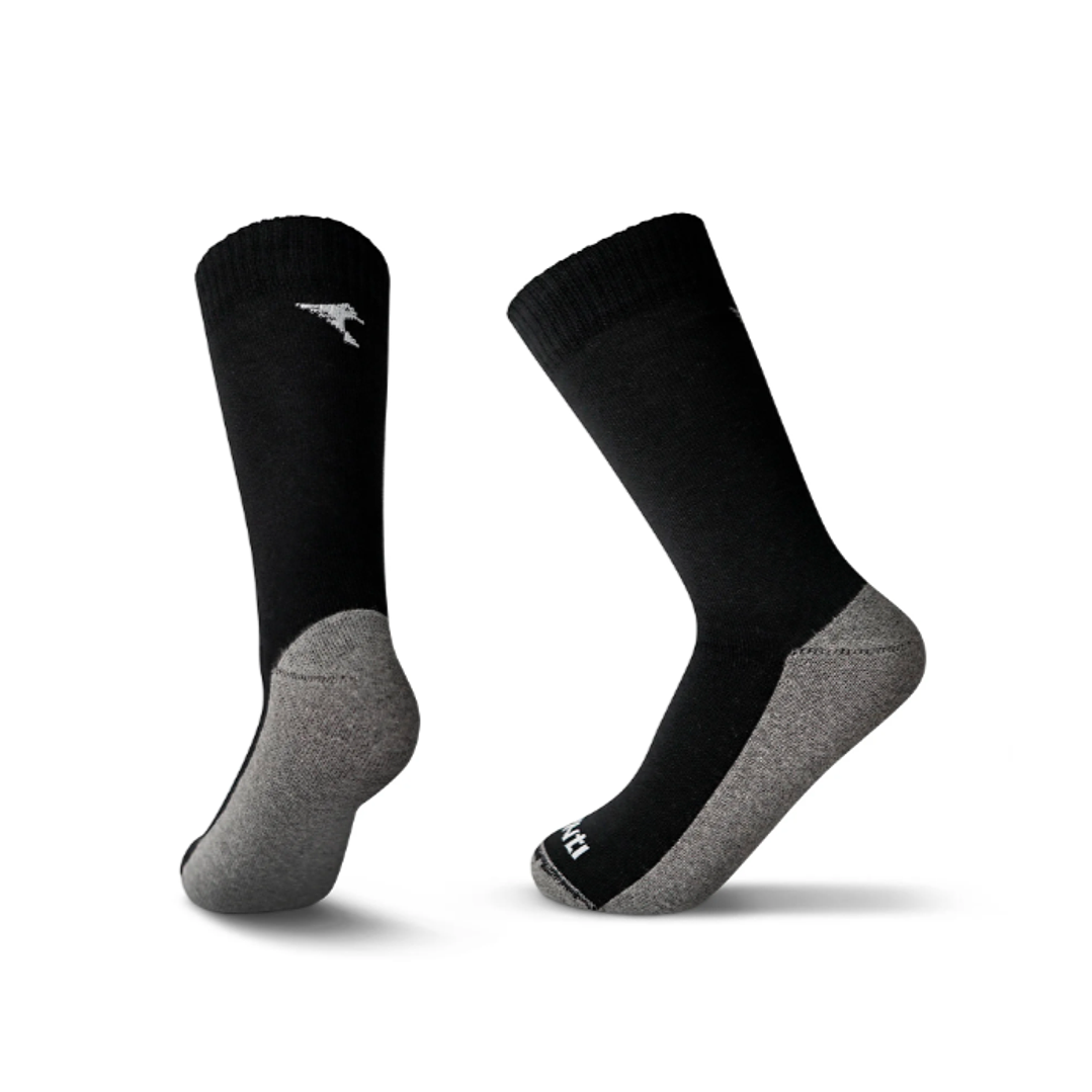 Calcetines Deportivos de Lana Merino Negro Q'inti  1