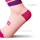 Calcetines Deportivos Qhispiy Rosados con Líneas Q'inti - Miniatura 2