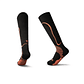 Calcetines Deportivos Compresores Negro Naranja Q'inti - Miniatura 1