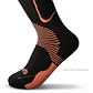 Calcetines Deportivos Compresores Negro Naranja Q'inti - Miniatura 2