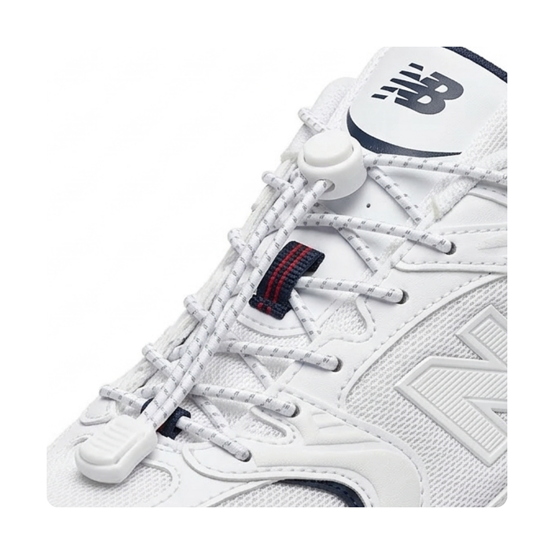 Cordones Técnicos Elásticos Blancos 1