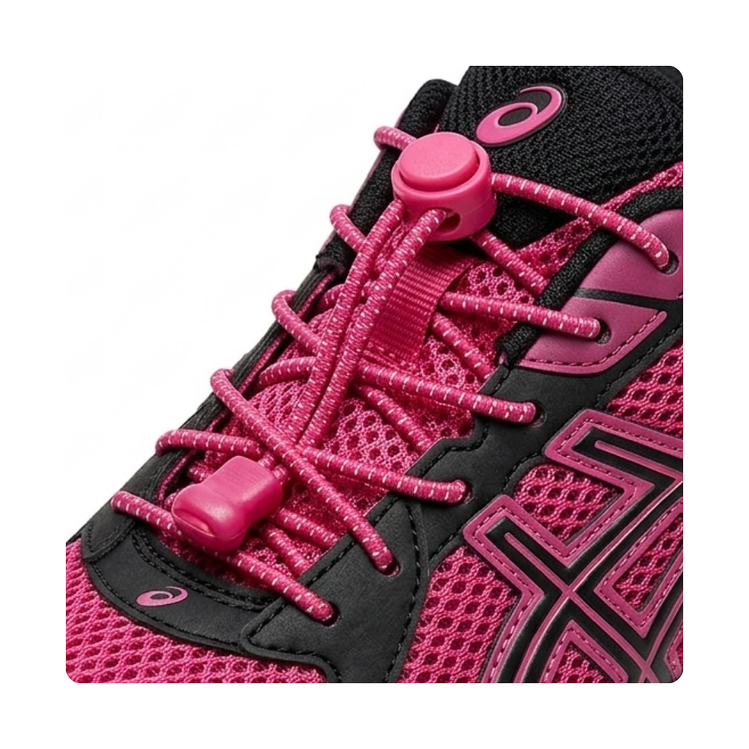 Cordones Técnicos Elásticos Fucsia  1