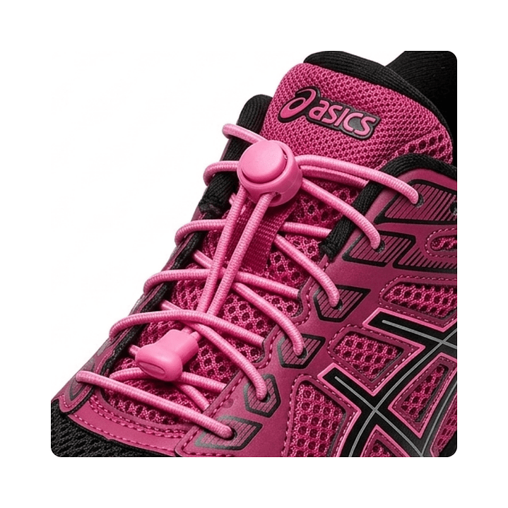 Cordones Técnicos Elásticos Rosados 1