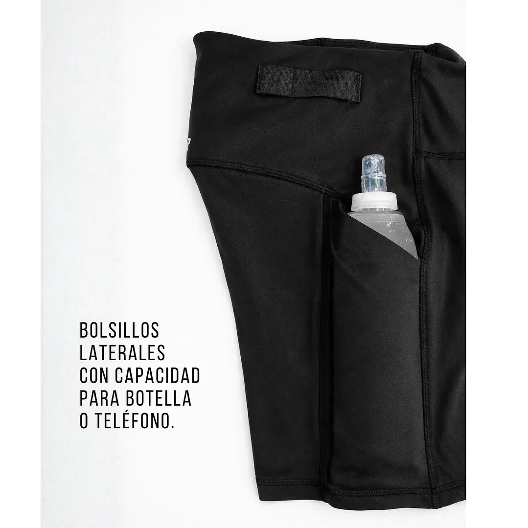 Calza Running Valencia Negra Finisher 7