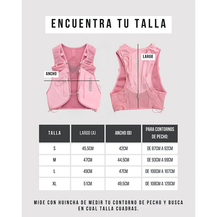 Running Vest de Hidratación Finisher Montblanc Rosa– Trail Running 10