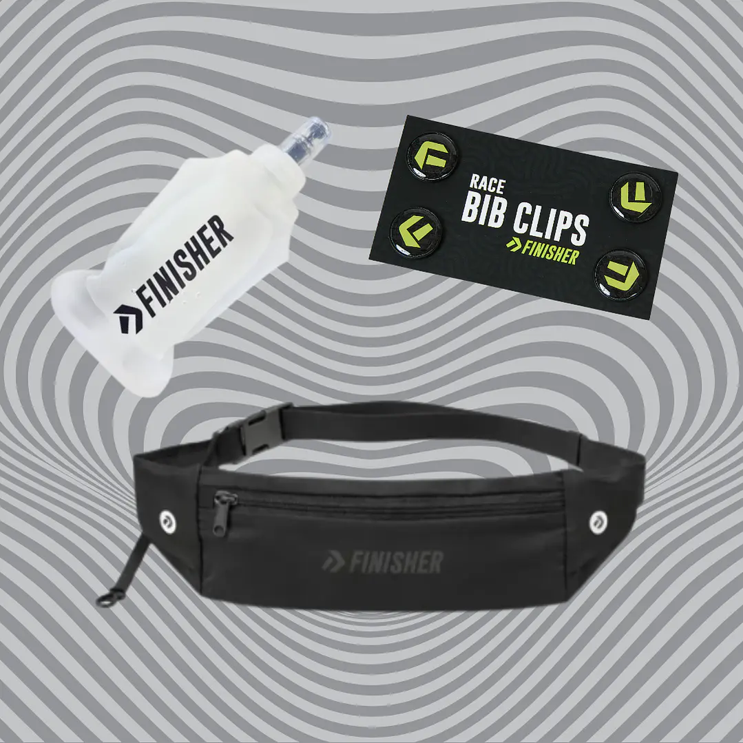 Pack Pequeños Runners Banano + Botella 250cc + Sujetador de Número 2
