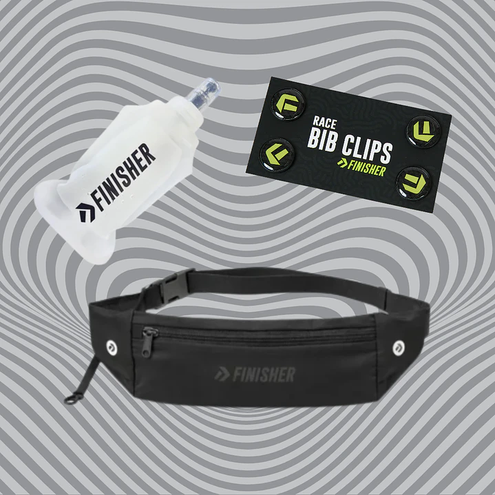 Pack Pequeños Runners Banano + Botella 250cc + Sujetador de Número 2