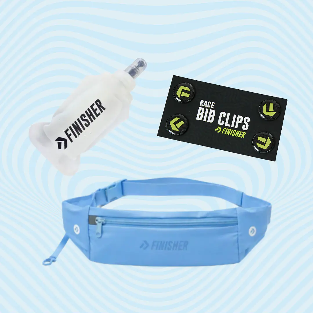 Pack Pequeños Runners Banano + Botella 250cc + Sujetador de Número 4