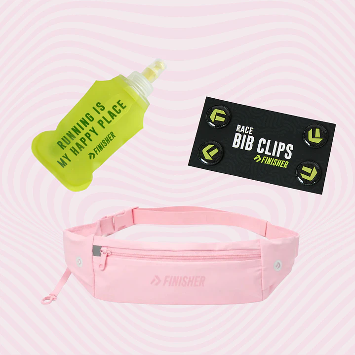 Pack Pequeños Runners Banano + Botella 250cc + Sujetador de Número 8