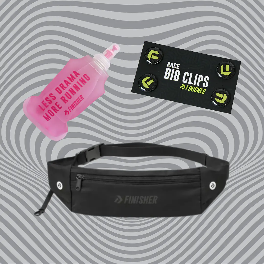 Pack Pequeños Runners Banano + Botella 250cc + Sujetador de Número 11
