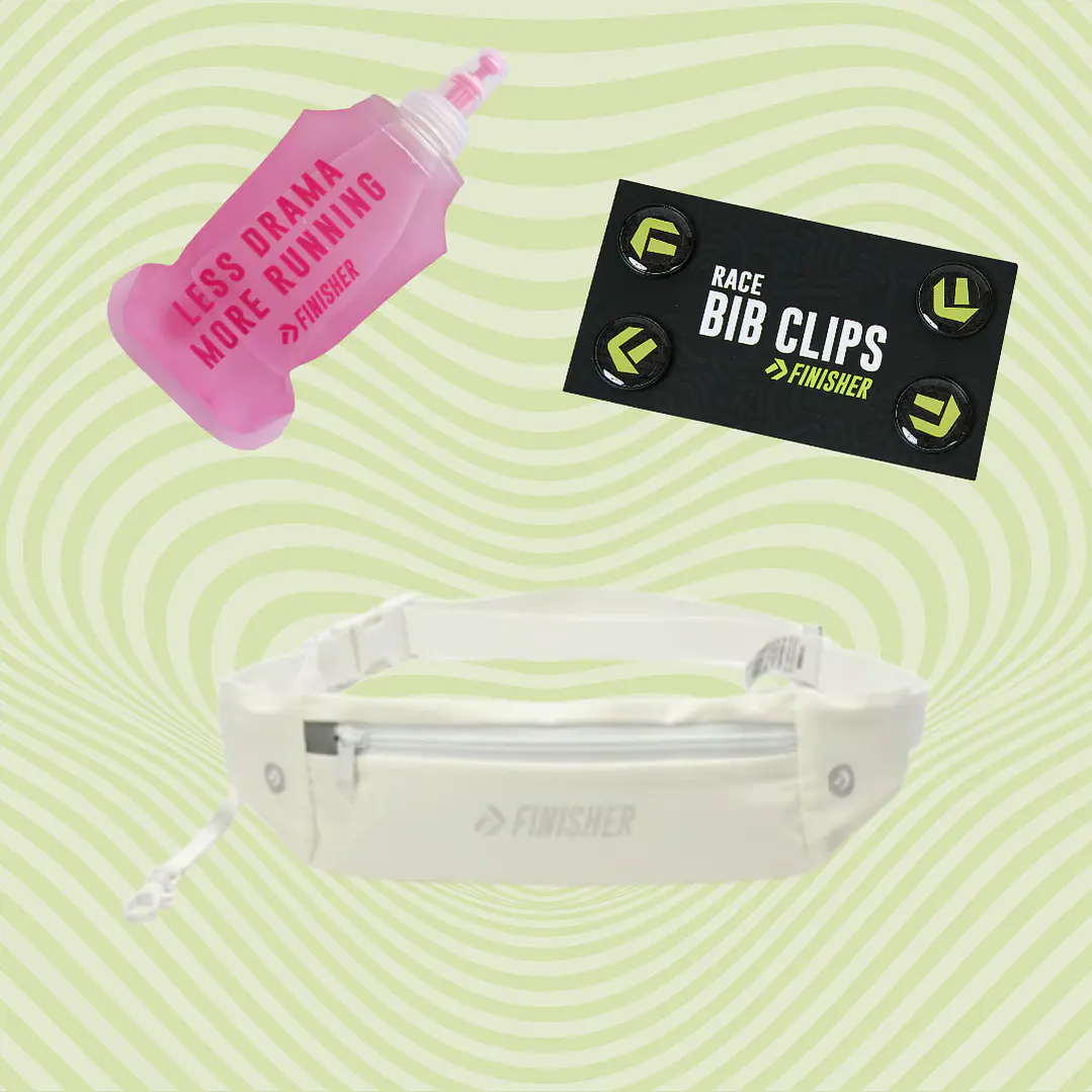 Pack Pequeños Runners Banano + Botella 250cc + Sujetador de Número 12