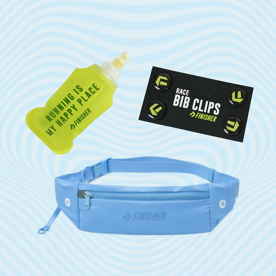 Pack Pequeños Runners Banano + Botella 250cc + Sujetador de Número 14