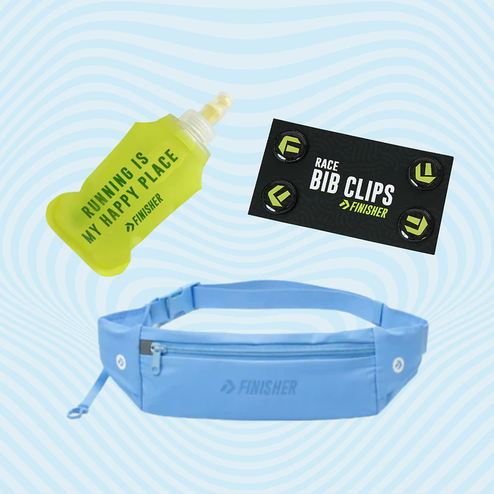 Pack Pequeños Runners Banano + Botella 250cc + Sujetador de Número 14