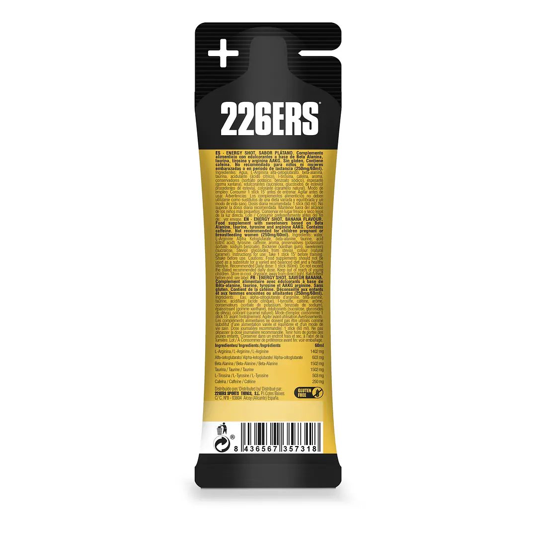 Energy Shot Xtreme con Aminoácidos y 250mg de Cafeína 2
