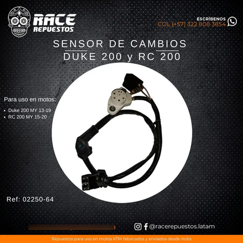 Sensor De Cambios Original Ktm Duke 200 Ktm Rc 200 2