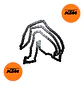 Cadena Original Ktm Duke 250 Duke 390 Y Rc 390 - Miniatura 4