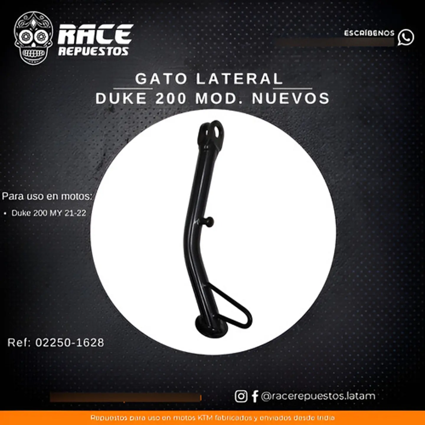 Pata Soporte Lateral Original Ktm Duke Y Rc Mod.nuevos  3