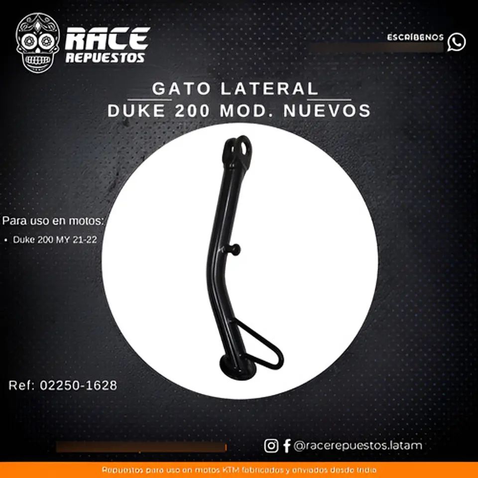 Pata Soporte Lateral Original Ktm Duke Y Rc Mod.nuevos  3