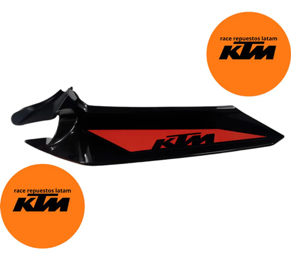 Tapa Sillin Lateral Der. Original Negro Ktm Duke 390  2