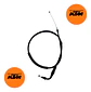 Cable Piola Acelerador Original Ktm Duke 125/200ng/250 - Miniatura 3