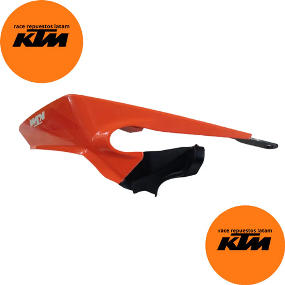 Tapa Sillin Derecho Naranja Original Ktm Duke 200  4
