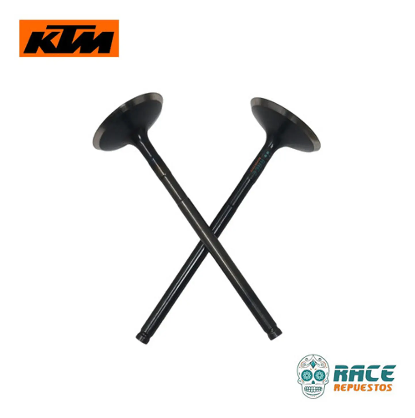 Par Valvulas Escape Ktm Duke 250 Original Nuevo 8