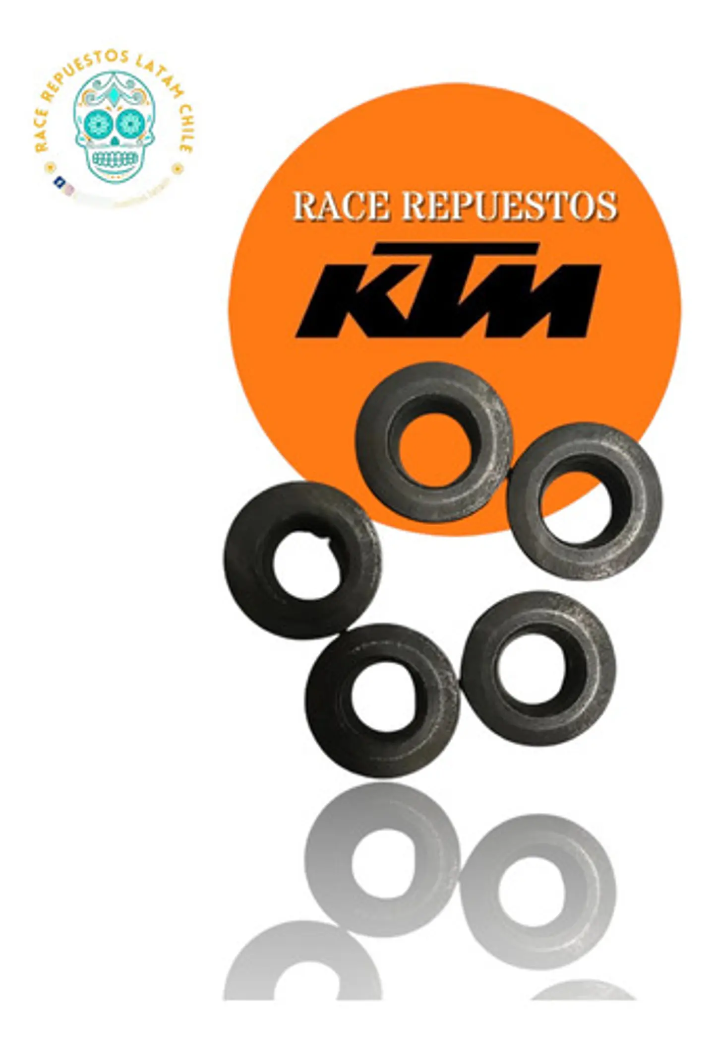 Arandela Resorte Valvula Original Ktm Duke 125/200 Y Rc 390 3