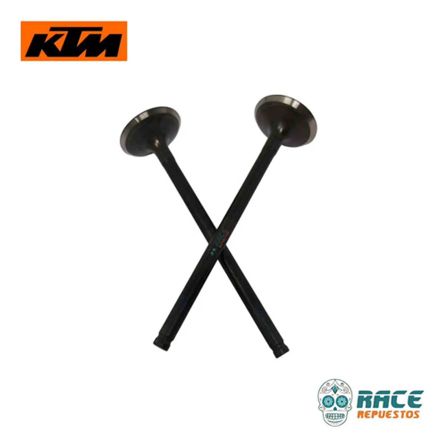 Juego Valvulas De Escape Ktm Duke 250 Original Nuevo 6