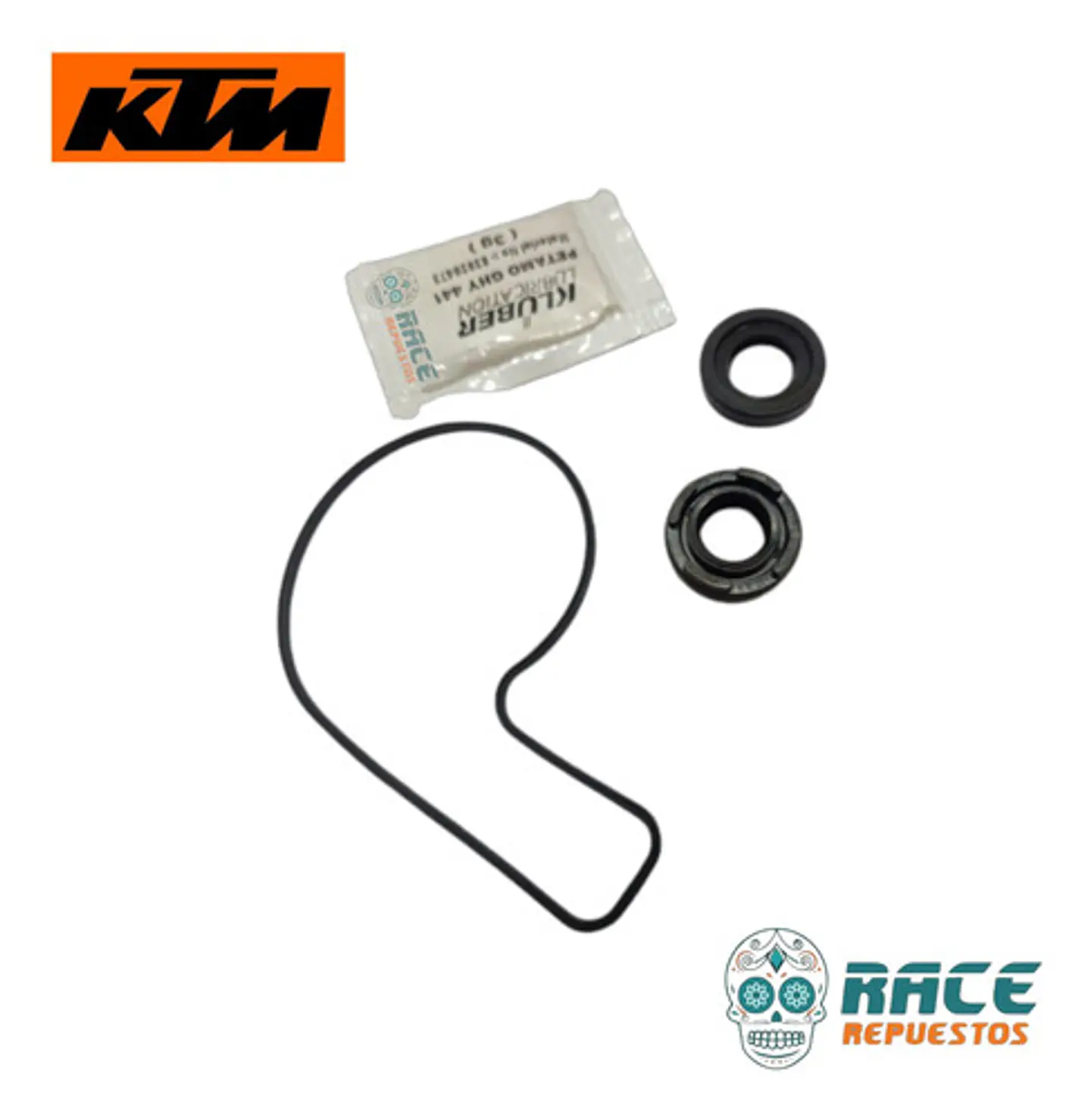 Empaque Cubierta Bomba Agua Retenes Original Ktm Duke Rc 2