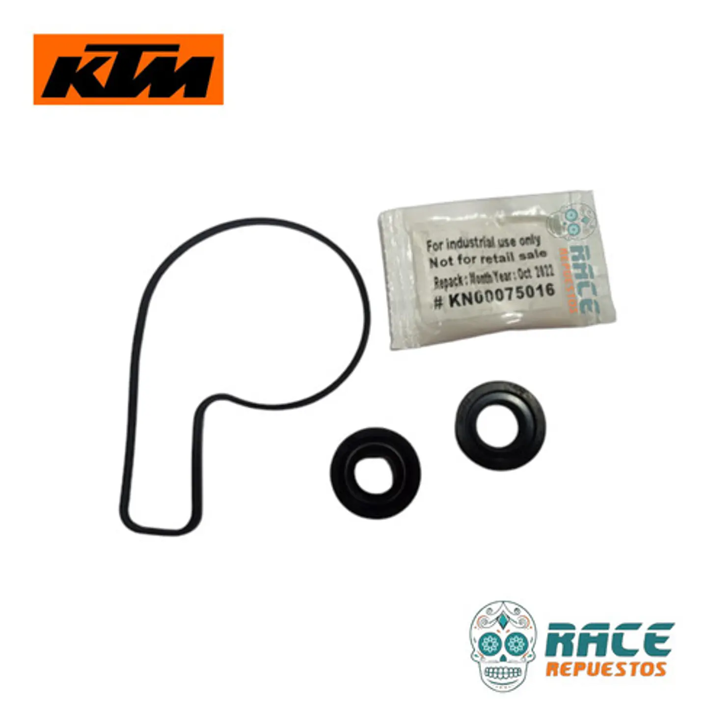 Empaque Cubierta Bomba Agua Retenes Original Ktm Duke Rc 3